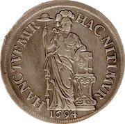 Netherlands 1/2 Three Gulden 1694 KM# 74 Holland Province Standard Coinage coin reverse