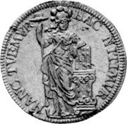 Netherlands 5 Stuivers 1692 KM# 70 Holland Province Standard Coinage HAC NITIMVR HANC TVEMVR coin reverse