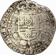 Netherlands 1/4 Patagon (Philip IV) KM# 54.3 ARCHID AVST DVX BVRG BRAB Z coin reverse