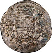Netherlands 1/4 Patagon (Albert and Elizabeth) KM# 15 ARCHI DVS AVST DVCES BVRG ET CO FL Z coin reverse Netherlands 1/4 Patagon (Albert and Elizabeth) KM# 15 ARCHI DVS AVST DVCES BVRG ET CO FL Z coin reverse