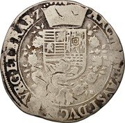 Netherlands 1/4 Patagon (Albert and Elizabeth) KM# 34.1 ARCHID AVST DVCES ET BRAB Z coin reverse Netherlands 1/4 Patagon (Albert and Elizabeth) KM# 34.1 ARCHID AVST DVCES ET BRAB Z coin reverse
