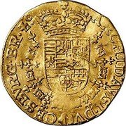 Netherlands 2/3 Souverain D'or Albert and Elizabeth ND Angel face KM# 37 ARCHID AVST DVCES BVRG ET BR ZC coin reverse