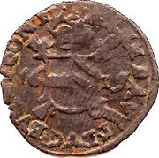 Netherlands 2 Deniers (8 Mites) (Albert & Isabella) KM# 6 ARCH AVST. DVC. BVRG. Z. COM FL 16 15 coin reverse Netherlands 2 Deniers (8 Mites) (Albert & Isabella) KM# 6 ARCH AVST. DVC. BVRG. Z. COM FL 16 15 coin reverse