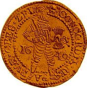 Netherlands 2 Ducats 1649 KM# 35 Zeeland Province Standard Coinage CONCORDIA RES PARVAE CRES ZEL 1649 coin obverse Netherlands 2 Ducats 1649 KM# 35 Zeeland Province Standard Coinage CONCORDIA RES PARVAE CRES ZEL 1649 coin obverse