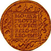 Netherlands 2 Ducats 1649 KM# 35 Zeeland Province Standard Coinage MO AVR PROVIN CONFOE BELG AD LEG IMP coin reverse Netherlands 2 Ducats 1649 KM# 35 Zeeland Province Standard Coinage MO AVR PROVIN CONFOE BELG AD LEG IMP coin reverse