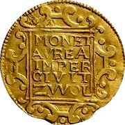 Netherlands 2 Ducats Ferdinand III 1656 KM# 58.1 MONET AVREA IMPER CIVIT ZWOL coin reverse Netherlands 2 Ducats Ferdinand III 1656 KM# 58.1 MONET AVREA IMPER CIVIT ZWOL coin reverse