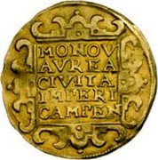 Netherlands 2 Ducats 1657 KM# 50 Overijssel - Kampen City Trade Coinage MO NOV AVREA CIVITA IMPERI CAMPEN coin reverse Netherlands 2 Ducats 1657 KM# 50 Overijssel - Kampen City Trade Coinage MO NOV AVREA CIVITA IMPERI CAMPEN coin reverse