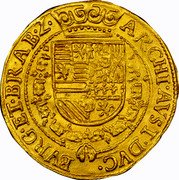 Netherlands 2 Ducats Albert & Isabella ND KM# 11 ARCHI AVST DVC BVRG ET BRAB Z coin reverse Netherlands 2 Ducats Albert & Isabella ND KM# 11 ARCHI AVST DVC BVRG ET BRAB Z coin reverse