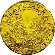 Netherlands 2 Ducats Albert and Elizabeth ND KM# 7.1 DAI GRATIA ALBERTVS ET ELIZABET coin obverse Netherlands 2 Ducats Albert and Elizabeth ND KM# 7.1 DAI GRATIA ALBERTVS ET ELIZABET coin obverse