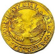 Netherlands 2 Ducats Albert & Isabella ND KM# 7.2 DEI GRATIA ALBERTVS ET ELIZABET coin obverse Netherlands 2 Ducats Albert & Isabella ND KM# 7.2 DEI GRATIA ALBERTVS ET ELIZABET coin obverse
