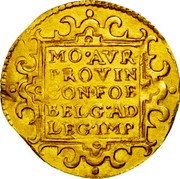 Netherlands 2 Ducats KM# 35 Holland Province Trade Coinage MO:AVR: PROVIN. CONFOE BELG AD LEG IMP coin reverse Netherlands 2 Ducats KM# 35 Holland Province Trade Coinage MO:AVR: PROVIN. CONFOE BELG AD LEG IMP coin reverse