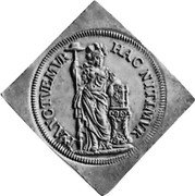 Netherlands 2 Guldens Klippe 1682 KM# 83 HAC NITIMVR - HANC TVEMVR coin reverse