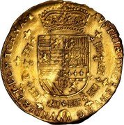 Netherlands 2 Souverains D'or Albert and Elizabeth 1613 KM# 23.2 AVSTRIAE DVCES BVRGVNDIAE ET DOM TORNA Z coin reverse