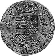 Netherlands 2 Souverains D'or Albert and Elizabeth 1613 KM# 16 AVSTRIAE DVCES BVRG INDIAE ET COMIT FLA coin reverse Netherlands 2 Souverains D'or Albert and Elizabeth 1613 KM# 16 AVSTRIAE DVCES BVRG INDIAE ET COMIT FLA coin reverse