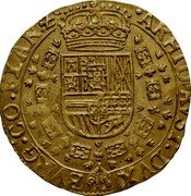 Netherlands 2 Souverains D'or Charles II 1668 KM# 68 ARHID AVST DVX BVRG CO FLAN ZC coin reverse Netherlands 2 Souverains D'or Charles II 1668 KM# 68 ARHID AVST DVX BVRG CO FLAN ZC coin reverse