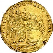 Netherlands 2 Souverains D'or Albert and Elizabeth ND KM# 23.1 ALBERTVS ET ELISABET DEI GRATIA... LDVCE coin obverse Netherlands 2 Souverains D'or Albert and Elizabeth ND KM# 23.1 ALBERTVS ET ELISABET DEI GRATIA... LDVCE coin obverse