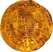 Netherlands 2 Souverains D'or (Philip IV) KM# 55 ARCHID AVST DVX BVRG DON TOR Z coin reverse Netherlands 2 Souverains D'or (Philip IV) KM# 55 ARCHID AVST DVX BVRG DON TOR Z coin reverse
