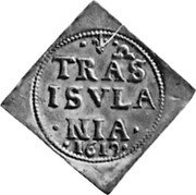 Netherlands 2 Stuivers Klippe 1619 KM# 25 TRAS ISVLA NIA 1619 coin reverse