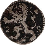 Netherlands 2 Stuivers 1674 KM# 55 Utrecht Province coin obverse Netherlands 2 Stuivers 1674 KM# 55 Utrecht Province coin obverse