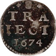 Netherlands 2 Stuivers 1674 KM# 55 Utrecht Province coin reverse Netherlands 2 Stuivers 1674 KM# 55 Utrecht Province coin reverse