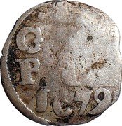Netherlands 2 Stuivers 1679 KM# 71 Overijssel - Kampen City Standard Coinage CAM PEN 1679 coin reverse Netherlands 2 Stuivers 1679 KM# 71 Overijssel - Kampen City Standard Coinage CAM PEN 1679 coin reverse