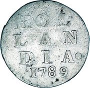 Netherlands 2 Stuivers Crowned Arms of Holland 1789 KM# 48 2 S coin obverse Netherlands 2 Stuivers Crowned Arms of Holland 1789 KM# 48 2 S coin obverse