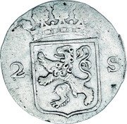 Netherlands 2 Stuivers Crowned Arms of Holland 1789 KM# 48 HOL LAN DIA 1721 coin reverse Netherlands 2 Stuivers Crowned Arms of Holland 1789 KM# 48 HOL LAN DIA 1721 coin reverse
