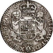 Netherlands 3 Ducatons (Spanish Netherlands Philip IV) KM# 58.2 ARCHID AVST DVX BVRG BRAB C coin reverse Netherlands 3 Ducatons (Spanish Netherlands Philip IV) KM# 58.2 ARCHID AVST DVX BVRG BRAB C coin reverse