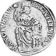 Netherlands 3 Guldens 1687 KM# 76 Overijssel - Deventer City Standard Coinage HAC NITI MVR HANC TVEMVR coin reverse Netherlands 3 Guldens 1687 KM# 76 Overijssel - Deventer City Standard Coinage HAC NITI MVR HANC TVEMVR coin reverse