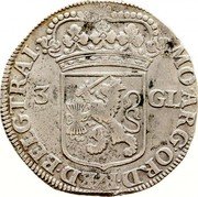 Netherlands 3 Guldens Utrecht Province 1697 KM# 75 MO ARG ORD FÆD BELG TRAI 3 GL coin obverse Netherlands 3 Guldens Utrecht Province 1697 KM# 75 MO ARG ORD FÆD BELG TRAI 3 GL coin obverse