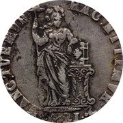 Netherlands 3 Guldens Overijssel Province Figure 1721 Crane KM# 60 HAC NITIMVR HANC TVEMVR coin reverse Netherlands 3 Guldens Overijssel Province Figure 1721 Crane KM# 60 HAC NITIMVR HANC TVEMVR coin reverse
