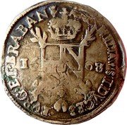 Netherlands 3 Reals Albert and Elizabeth 1608 KM# 27 ARCHID AVST DVCES BVRG ET BRAB 16 08 coin reverse