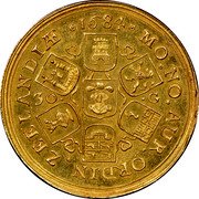Netherlands 30 Guldens Armored Standing Knight 1684 KM# A65 MO NO AUR ORDIN ZEELANDIAE 1684 30 G coin obverse Netherlands 30 Guldens Armored Standing Knight 1684 KM# A65 MO NO AUR ORDIN ZEELANDIAE 1684 30 G coin obverse