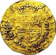 Netherlands Albertin Albert and Elizabeth 1601 KM# A5 ALBERTVS ET ELISABET D G coin obverse
