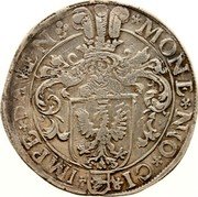 Netherlands Arendrijksdaalder Ferdinand II 1622 Clover leaf KM# 11.1 FERDINAND II ROM IMP SEM AV coin obverse Netherlands Arendrijksdaalder Ferdinand II 1622 Clover leaf KM# 11.1 FERDINAND II ROM IMP SEM AV coin obverse