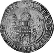Netherlands Arendrijksdaalder Double-Headed Eagle Overijssel 1649 KM# 34.1 MONE NO CIVITATIS IMPE CAMPENSIS coin obverse Netherlands Arendrijksdaalder Double-Headed Eagle Overijssel 1649 KM# 34.1 MONE NO CIVITATIS IMPE CAMPENSIS coin obverse