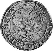 Netherlands Arendrijksdaalder Double-Headed Eagle Overijssel 1649 KM# 34.1 FERDIN I D G ELEC RO IMP SEM AVG coin reverse Netherlands Arendrijksdaalder Double-Headed Eagle Overijssel 1649 KM# 34.1 FERDIN I D G ELEC RO IMP SEM AVG coin reverse
