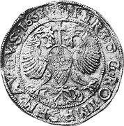 Netherlands Arendrijksdaalder Crowned Double-Headed Eagle 1653 KM# 32 FER(D) 3 D G RO IMP SEM AVGVS(T) 1653 coin reverse Netherlands Arendrijksdaalder Crowned Double-Headed Eagle 1653 KM# 32 FER(D) 3 D G RO IMP SEM AVGVS(T) 1653 coin reverse