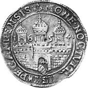 Netherlands Arendrijksdaalder 1654 KM# 34.3 Overijssel - Kampen City Standard Coinage MONE NOCIVITATIS IMPE CAMPENSIS 1654 coin obverse Netherlands Arendrijksdaalder 1654 KM# 34.3 Overijssel - Kampen City Standard Coinage MONE NOCIVITATIS IMPE CAMPENSIS 1654 coin obverse