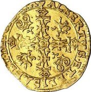 Netherlands Couronne D'or Albert and Elizabeth. Flanders 1615 KM# 39 ALBERTVS ET ELISABET DEI GRATIA coin obverse