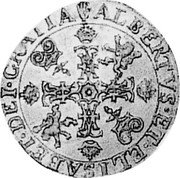 Netherlands Couronne D'or Albert and Elizabeth 1616 Hand KM# 43.1 ALBERTVS ET ELISABET DEI GRATIA coin obverse
