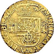 Netherlands Couronne D'or 1623 Hand KM# A57.2 Spanish Rule Standard Coinage ARCHID AVST DVX BVRG BRAB Z C coin reverse Netherlands Couronne D'or 1623 Hand KM# A57.2 Spanish Rule Standard Coinage ARCHID AVST DVX BVRG BRAB Z C coin reverse