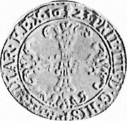Netherlands Couronne D'or Philip IV 1623 Tree KM# 57.3 16 23 PHIL IIII D G HISP ET INDIAR REX coin obverse
