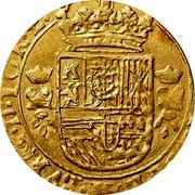 Netherlands Couronne D'or Spanish Netherlands Cross 1630 KM# 43 ARCHID AVST DVX BVRG D TOR Z C coin reverse Netherlands Couronne D'or Spanish Netherlands Cross 1630 KM# 43 ARCHID AVST DVX BVRG D TOR Z C coin reverse