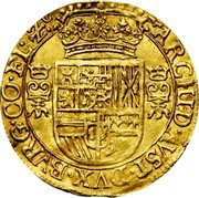 Netherlands Couronne D'or Philip IV Spanish Netherlands 1642 KM# 40 ARCHID VST DVX BVRG CO FL Z C coin reverse Netherlands Couronne D'or Philip IV Spanish Netherlands 1642 KM# 40 ARCHID VST DVX BVRG CO FL Z C coin reverse