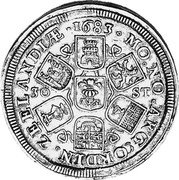 Netherlands Daalder Zeeland Province 1683 KM# 60 MO NO ARG ORDIN ZEELANDIAE 1683 coin obverse Netherlands Daalder Zeeland Province 1683 KM# 60 MO NO ARG ORDIN ZEELANDIAE 1683 coin obverse