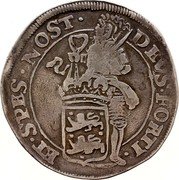 Netherlands Daalder 1684 KM# 86 West Friesland Province Standard Coinage ET SPES NOST DEVS FORTI coin reverse Netherlands Daalder 1684 KM# 86 West Friesland Province Standard Coinage ET SPES NOST DEVS FORTI coin reverse