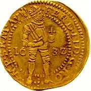 Netherlands Ducat Ferdinand II 1632 Lily KM# 45 FERD II D G RO - IMP SEM AV 16 32 coin obverse Netherlands Ducat Ferdinand II 1632 Lily KM# 45 FERD II D G RO - IMP SEM AV 16 32 coin obverse