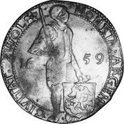 Netherlands Ducat 1659 Flower KM# 59 Overijssel - Zwolle Commune Standard Coinage MONETA ARGEN CIVITAT ZWOL 16 59 coin obverse Netherlands Ducat 1659 Flower KM# 59 Overijssel - Zwolle Commune Standard Coinage MONETA ARGEN CIVITAT ZWOL 16 59 coin obverse