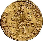 Netherlands Ducat Leopold I 1662 KM# 65 MO NOC AUREA CIVITA IMPER DAVENT coin obverse Netherlands Ducat Leopold I 1662 KM# 65 MO NOC AUREA CIVITA IMPER DAVENT coin obverse